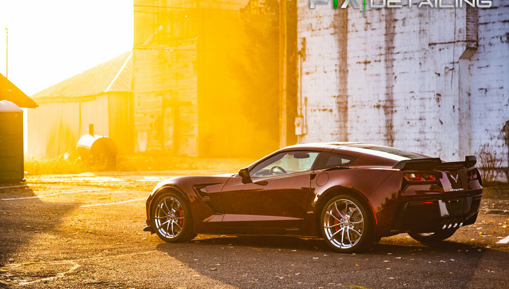 FTA Detailing Corvette Maroon Sun