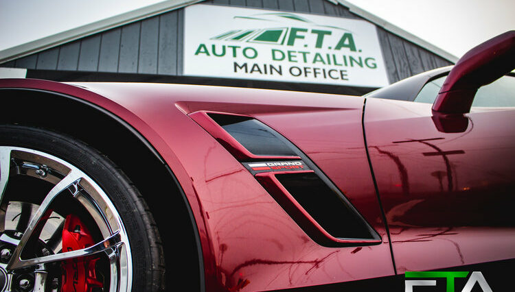 FTA Detailing Corvette Maroon Main Office